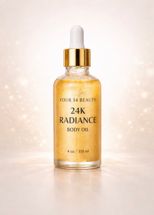 24K Radiance Body Oil with Brush